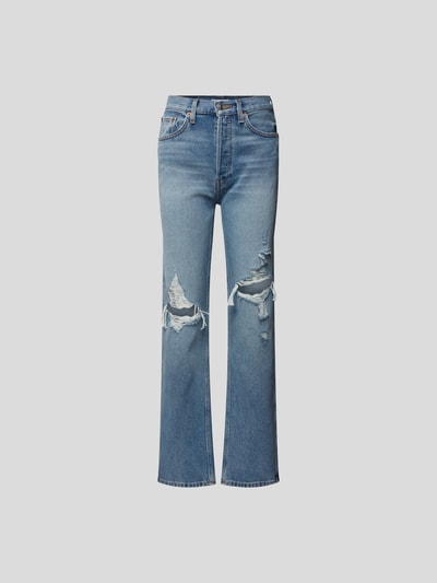 RE/DONE High Rise Jeans im Straight Leg Fit Jeansblau 2