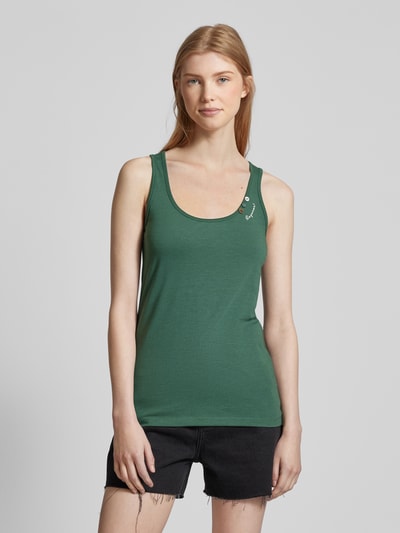 Ragwear Tanktop met sierknopen, model 'Floukia' Rietgroen - 4