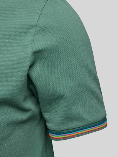 Sundek Poloshirt mit kurzer Knopfleiste Modell 'Brice' Dunkelgruen 2