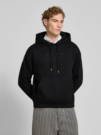 HUGO Oversized Sweatshirt aus reiner Baumwolle Modell 'Devrohood' Black 4