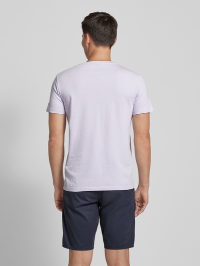 camel active T-Shirt mit Label-Print Lavender 5