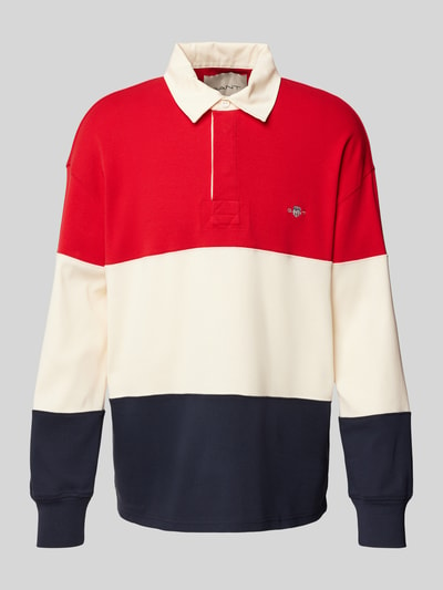 Gant Sweatshirt mit Label-Stitching Rot 2