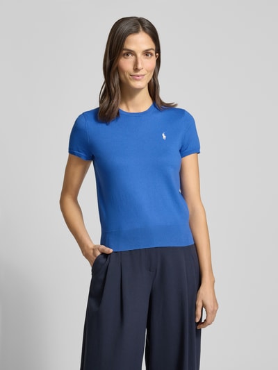 Polo Ralph Lauren T-shirt o kroju regular fit z wyhaftowanym logo Królewski niebieski 4