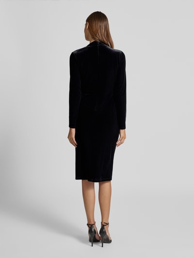 Lauren Ralph Lauren Midikleid aus Samt mit Raffungen Modell 'FELRAD' BLACK 5