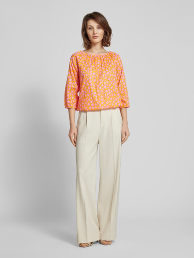 Montego Blusenshirt mit Animal-Print Apricot 1