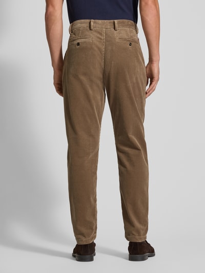Tommy Hilfiger Tapered Fit Cordhose aus reiner Baumwolle Taupe 5