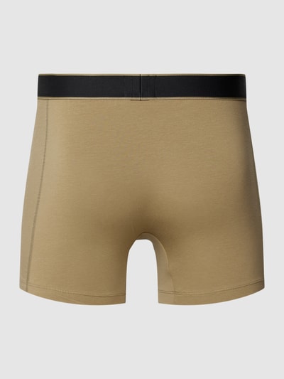 BOSS Trunks mit Label-Print Oliv 3