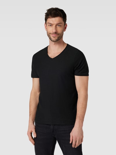 MCNEAL T-Shirt in melierter Optik Black 4