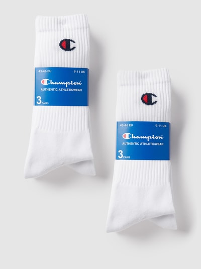 CHAMPION Socken mit Logo-Stitching im 6er-Pack Weiss 3