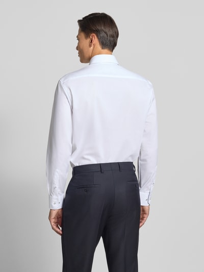 ETERNA Regular Fit Freizeithemd mit Brusttasche Modell 'Kent' Weiss 5