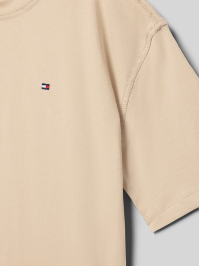 Tommy Hilfiger Teens Regular Fit T-Shirt aus reiner Baumwolle  Sand 2