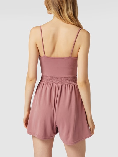 Review Playsuit mit Smok-Details Mauve 5