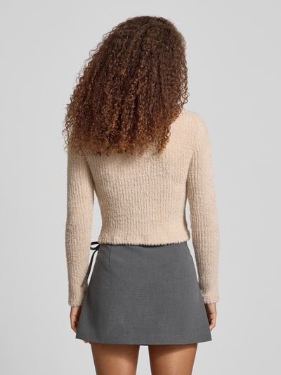 Only Slim fit gebreide pullover, model 'VIOLA' Ecru - 5