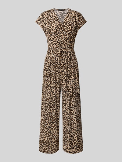 Betty Barclay Kombinezon z dekoltem w serek i wiązanym paskiem Piaskowy 2