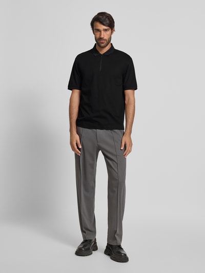 ARMANI EXCHANGE Poloshirt mit kurzem Reißverschluss Black 1