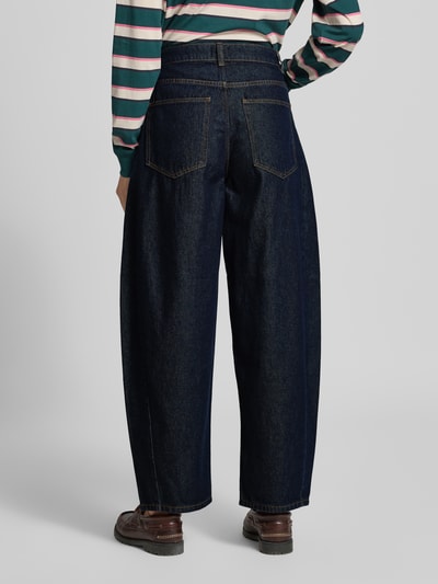 Jake*s Casual Barrel Jeans aus reiner Baumwolle Dunkelblau 5