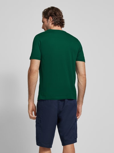 Fynch-Hatton T-Shirt mit Logo-Stitching Dunkelgruen 5