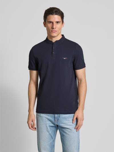 HECHTER PARIS Poloshirt mit kurzer Knopfleiste Marine 4