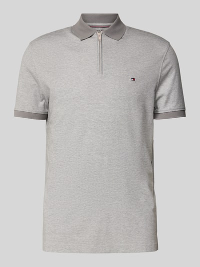 Tommy Hilfiger Regular Fit Poloshirt aus Baumwoll-Mix Mittelgrau 2