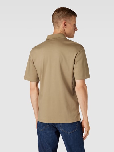 HUGO Regular Fit Poloshirt mit Label-Patch Modell 'Dagros' Camel 5