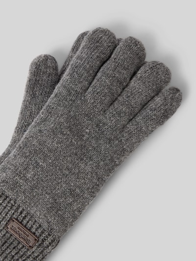 Barbour Handschuhe mit Label-Patch Dunkelblau 3