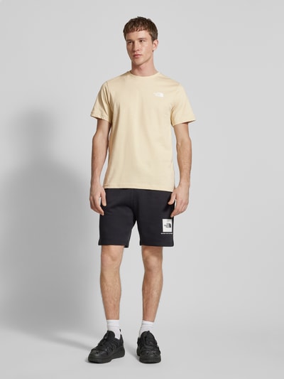 The North Face T-Shirt mit Label-Print Beige 1