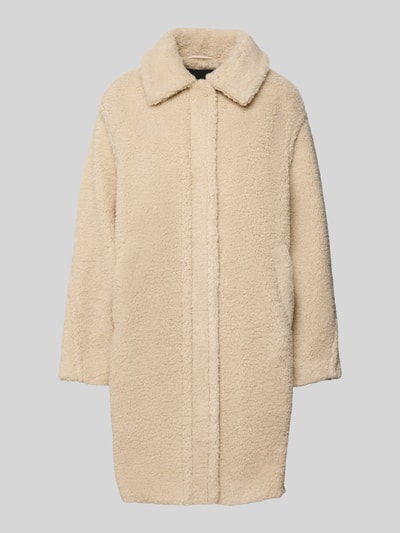 OPUS Mantel aus Teddyfell mit Eingrifftaschen Modell 'Heddy' Camel 2