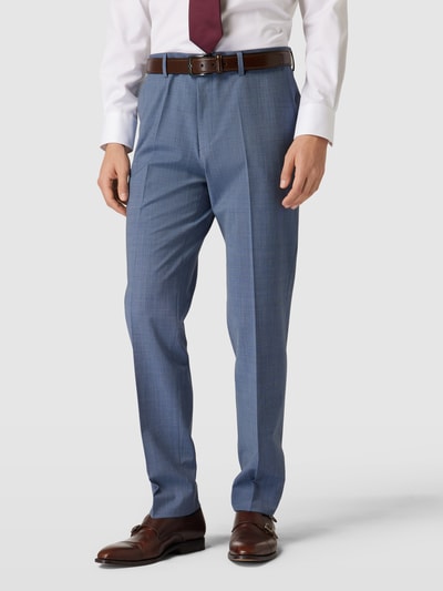 BOSS Pantalon met fijn structuurmotief, model 'Lenon' Blauw - 4