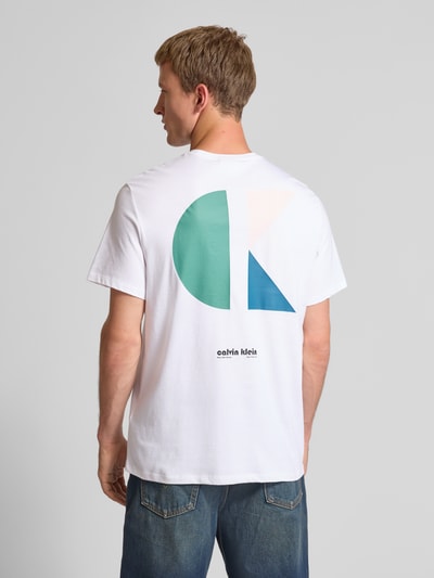 Calvin Klein Jeans T-shirt met labelprint Wit - 5