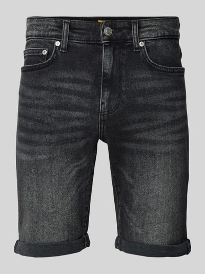 Only & Sons Szorty jeansowe o kroju slim fit z 5 kieszeniami model ‘PLY’ Czarny 2