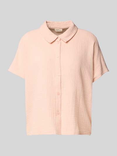 Tom Tailor Denim Boxy Fit Bluse aus reiner Baumwolle Rosa 2