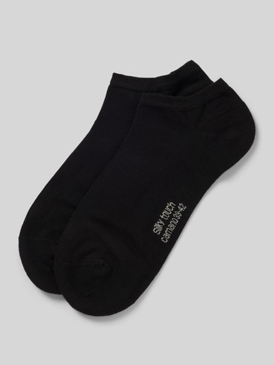 camano Sneakersocken im 2er-Pack Modell 'SILKY' Black 1