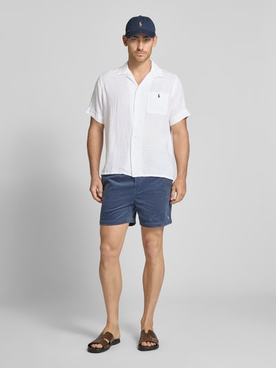 Polo Ralph Lauren Custom Fit Leinenhemd mit Resortkragen Beige 1