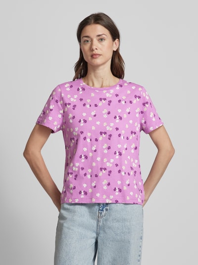 Tom Tailor T-shirt met bloemenprint Violet - 4