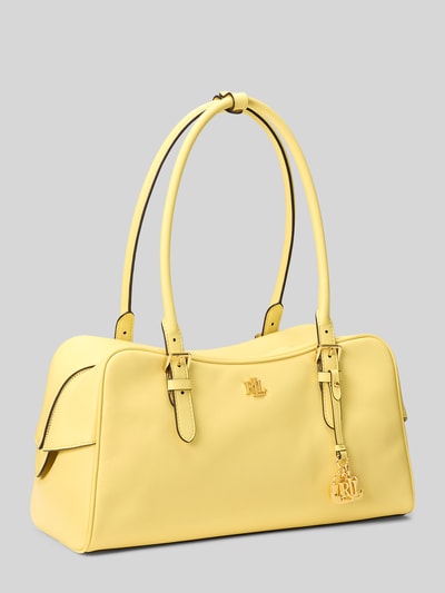 Lauren Ralph Lauren Henkeltasche aus echtem Rindsleder GELB 3