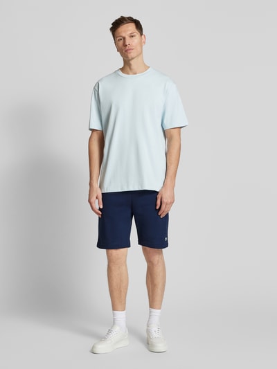 Lacoste Regular fit sweatshorts met labelbadge Marineblauw - 1