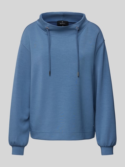 Monari Sweatshirt met tunnelkoord Blauw - 2