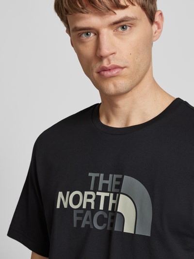 The North Face T-Shirt mit Label-Print Modell 'EASY' Black 3