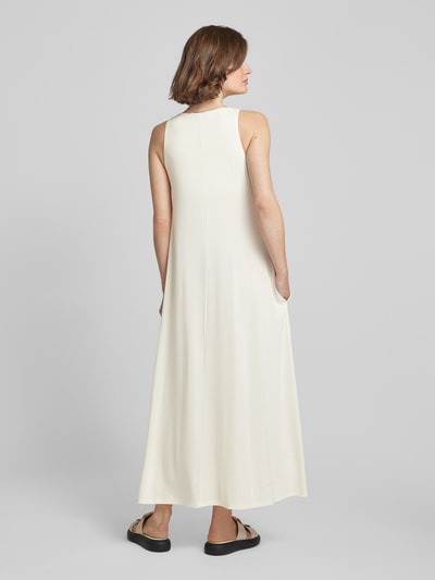 MaxMara Leisure Maxi-jurk met ronde hals, model 'SUPREMO' Ecru - 5