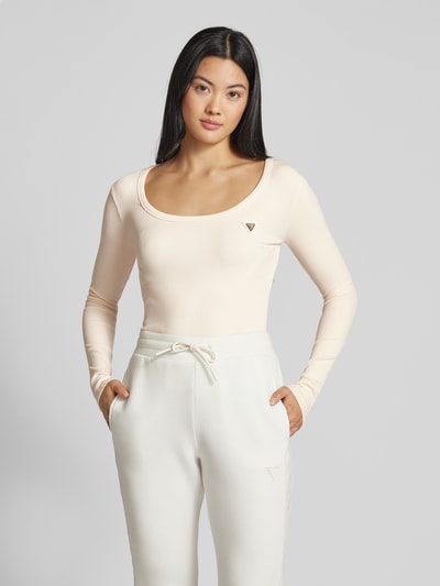 Guess Activewear Longsleeve mit Label-Detail Modell 'COLETTE' Ecru 4