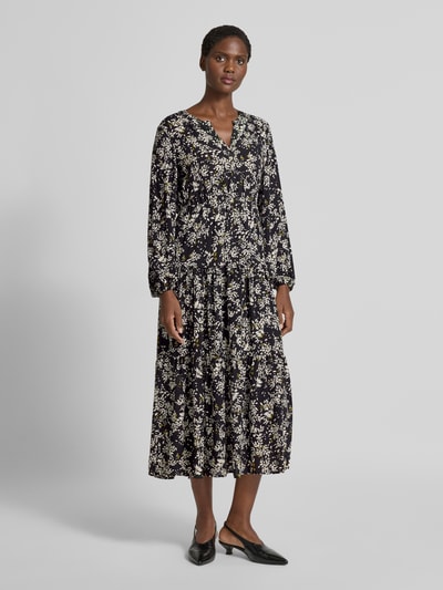 Marc O'Polo Ausgestelltes Freizeitkleid aus Viskose-Mix Black 4