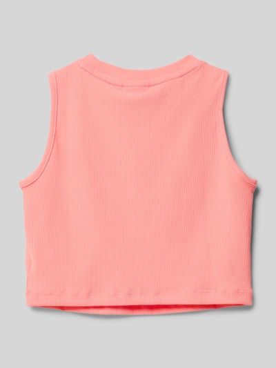 adidas Originals Crop Top in Ripp-Optik Lachs 3