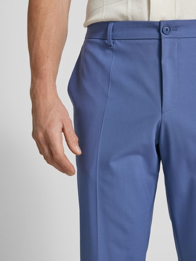 BOSS Regular fit pantalon met steekzakken, model 'Genius' Blauw - 3