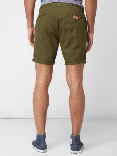 Scotch & Soda Korte chino met Franse steekzakken  Kaki - 5