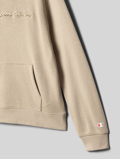 Champion Hoodie aus Baumwoll-Mix mit Label-Stickerei Sand 2