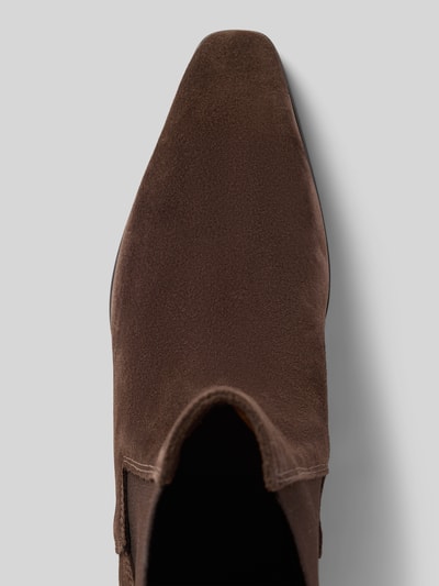 Copenhagen Leren laarsjes met elastische inzetten Chocoladebruin - 3