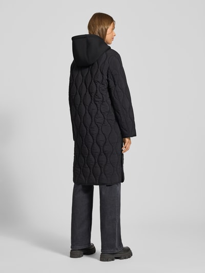 Jake*s Casual Steppmantel mit Kapuze Black 5