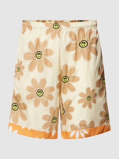 Barrow Shorts mit Motiv-Print Modell 'POPELINE' Sand 2