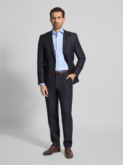 SEIDENSTICKER Koszula biznesowa o kroju slim fit z kołnierzykiem typu kent Błękitny 1