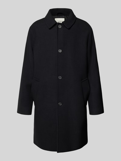 Selected Regular Fit Mantel aus Woll-Mix Modell 'RONNIE' Black 1